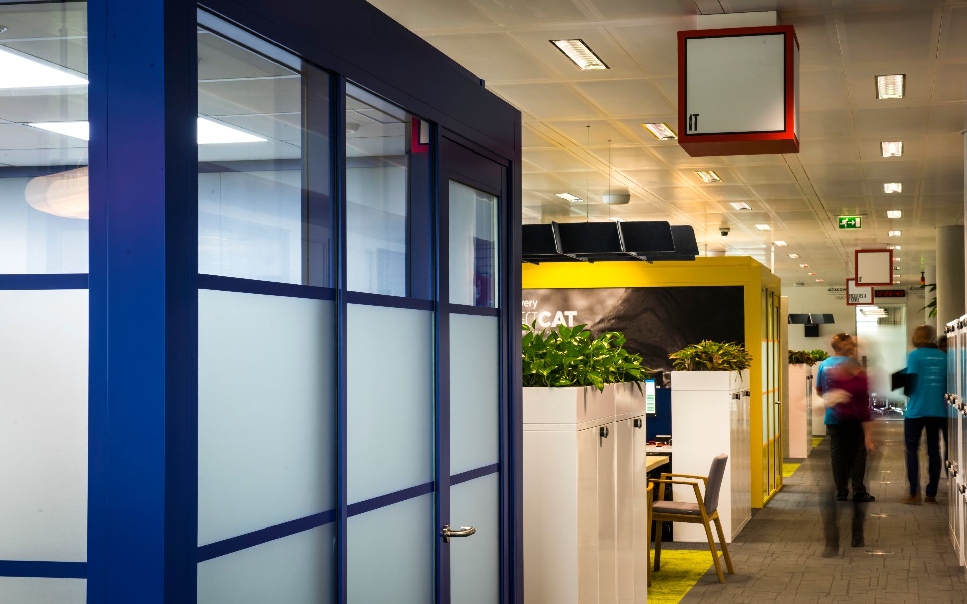 Meeting pods | acoustics | office | open plan space | pods | Olympics | Olympic rings